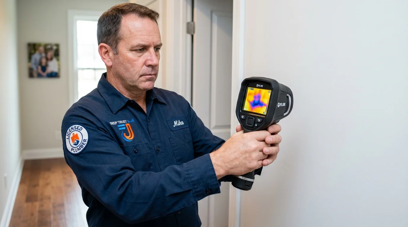 Thermal imaging leak detection by Johns Plumbing LLC in Roy